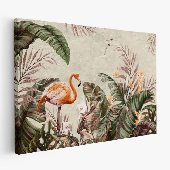 Leinwandbild - Rosa Flamingo