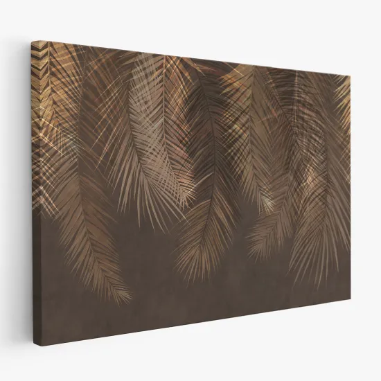 Leinwandbild - Palmblätter
