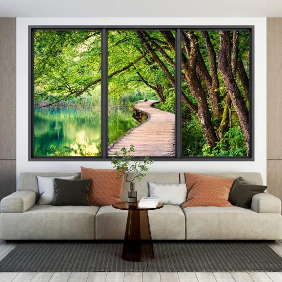 Optical Illusions Window Wall Sticker - Path