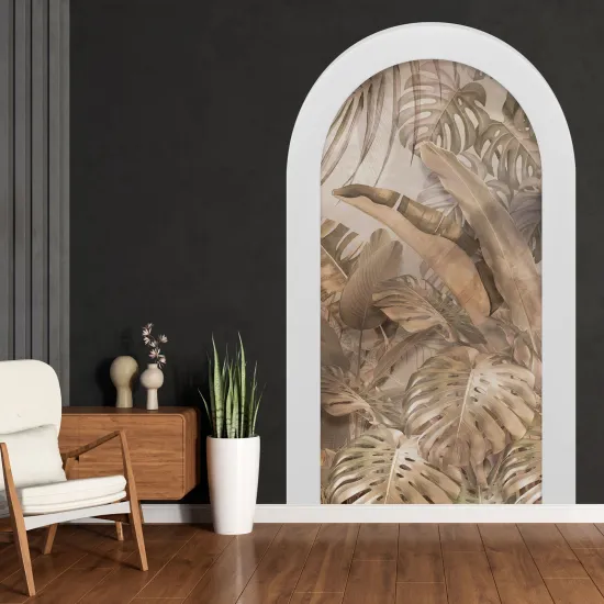 Adesivo Murale - Illusione ottica - Arco - Foresta Tropicale