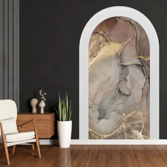 3D Wandtattoo - Optische Täuschung - Marmoreffekt