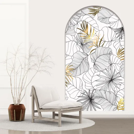 Optical Illusions Arch Wall Sticker - Flowers