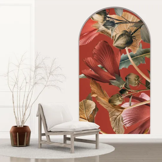 Optical Illusions Arch Wall Sticker - Flowers