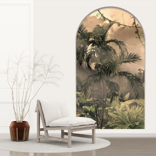 Optical Illusions Arch Wall Sticker - Tropical Forest