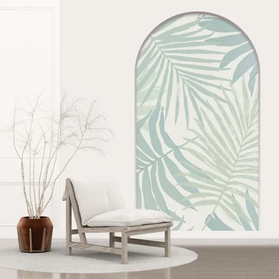 Stickers Trompe l'œil Arche - Voute - Feuilles