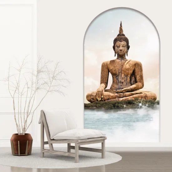 Adesivo Murale - Illusione ottica - Arco - Buddha