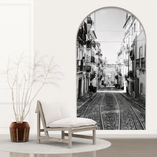 Optical Illusions Arch Wall Sticker - Street