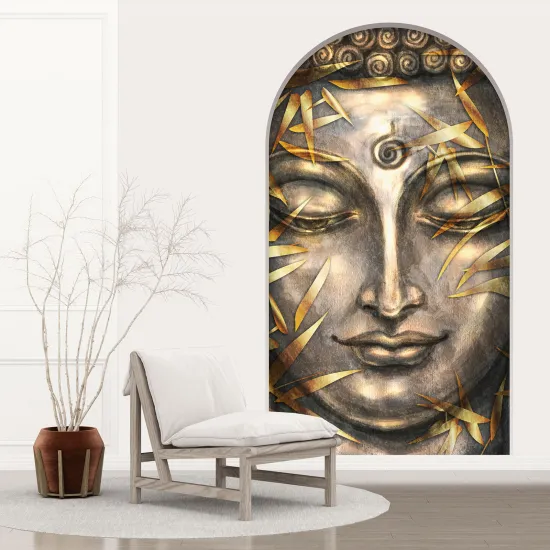 Optical Illusions Arch Wall Sticker - Buddha