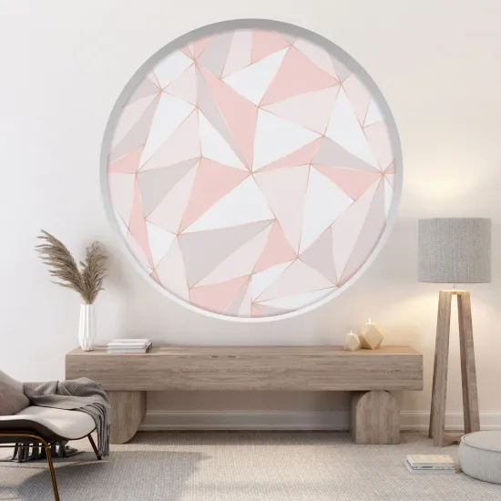 Stickers Trompe l'œil Arche ronde - Motif Géométrique