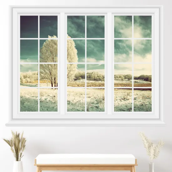 Vinilo Adhesivo Decorativo trampantojo 3D - Paisaje Invierno
