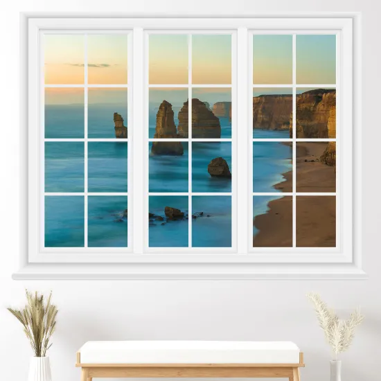 Vinilo Adhesivo Decorativo trampantojo 3D - Vista al mar