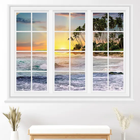 Vinilo Adhesivo Decorativo trampantojo 3D - Vista al mar
