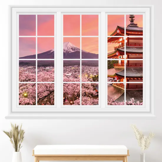 Vinilo Adhesivo Decorativo trampantojo 3D - Monte Fuji Japón