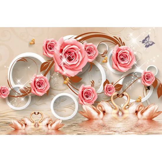 Papier peint panoramique - Roses