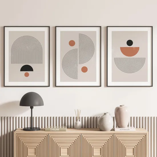 Set Of 3 Posters - Boho