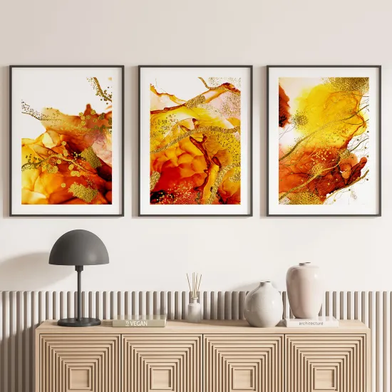 Set Of 3 Posters - abstract