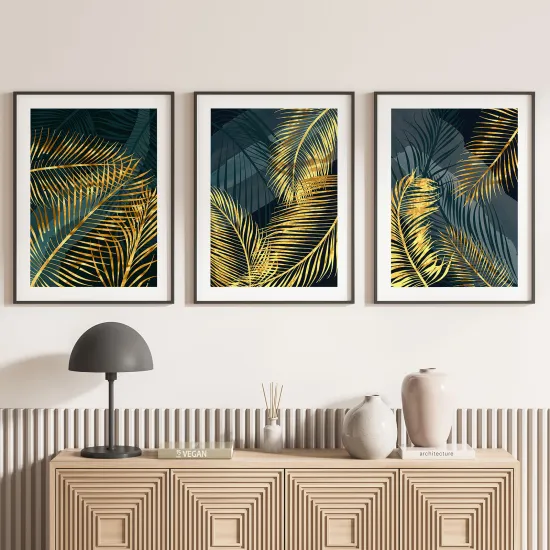 Set Of 3 Posters - Leaves