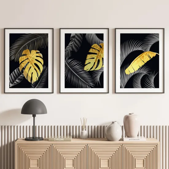 Set Of 3 Posters - Leaves