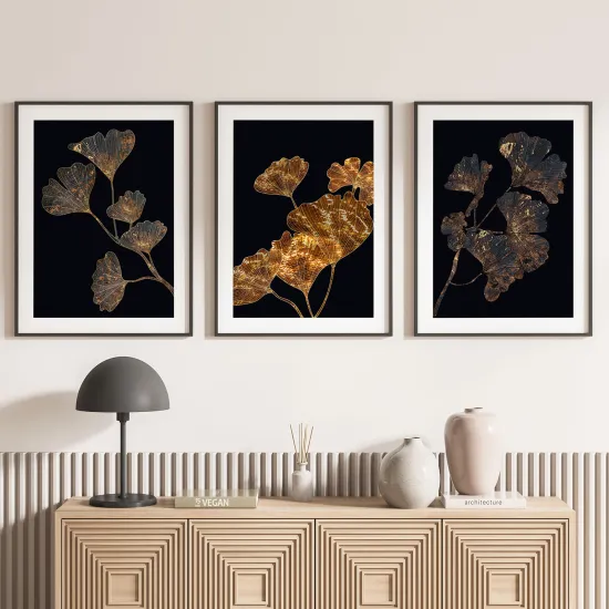 Set Of 3 Posters - Leaves