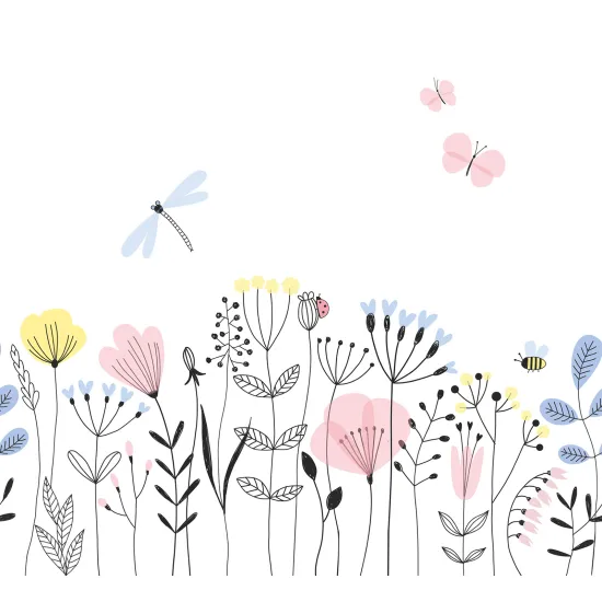 Papier peint panoramique - Fleurs