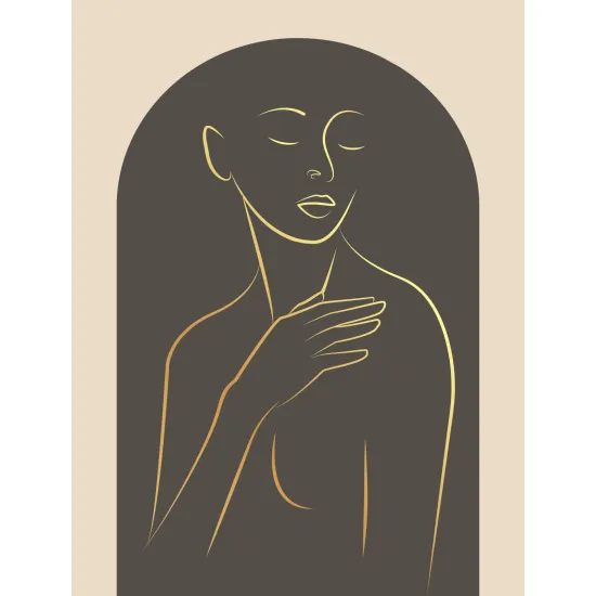 Papier peint panoramique - Femme Boho