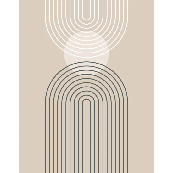 Panoramic Wallpaper - Wall Mural - Boho