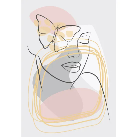 Papier peint panoramique - Femme Boho