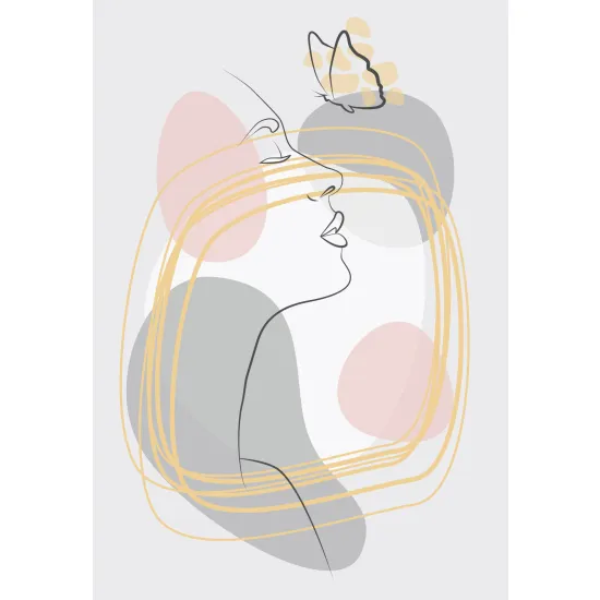 Papier peint panoramique - Femme Boho