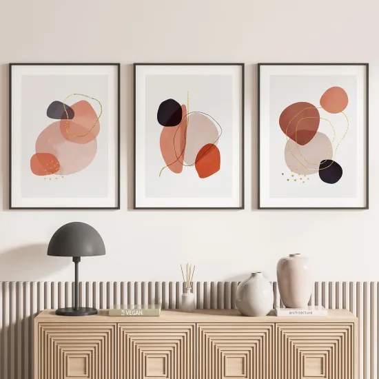 Set Of 3 Posters - Abstract