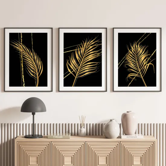Set Of 3 Posters - Leaves