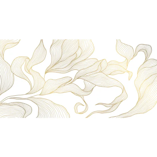 Panoramic Wallpaper - Wall Mural - Leaves