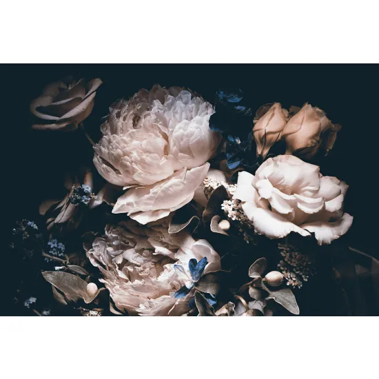 Panoramic Wallpaper - Wall Mural - Peonies