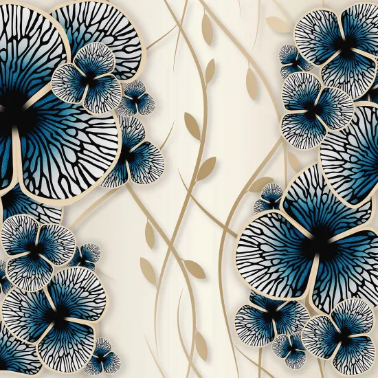 Papier peint panoramique - Fleurs