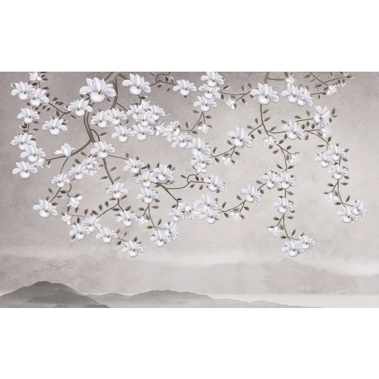 Papel pintado panorámico - Flores