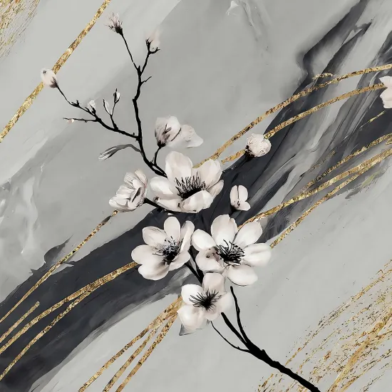 Panoramic Wallpaper - Wall Mural - Flowers