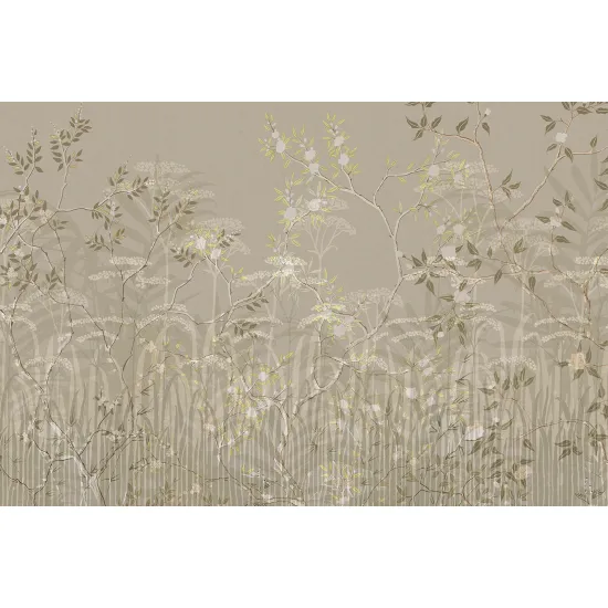 Panoramic Wallpaper - Wall Mural - Leaves