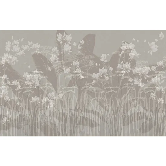 Panoramic Wallpaper - Wall Mural - Flowers