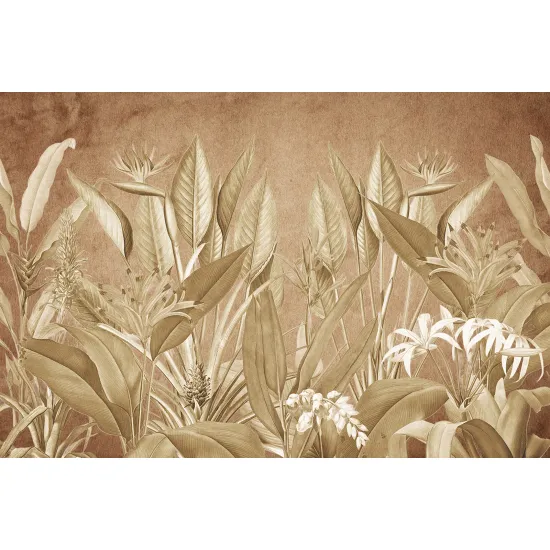 Papier peint panoramique - Feuilles