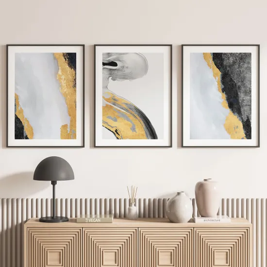 Set Of 3 Posters - Abstract