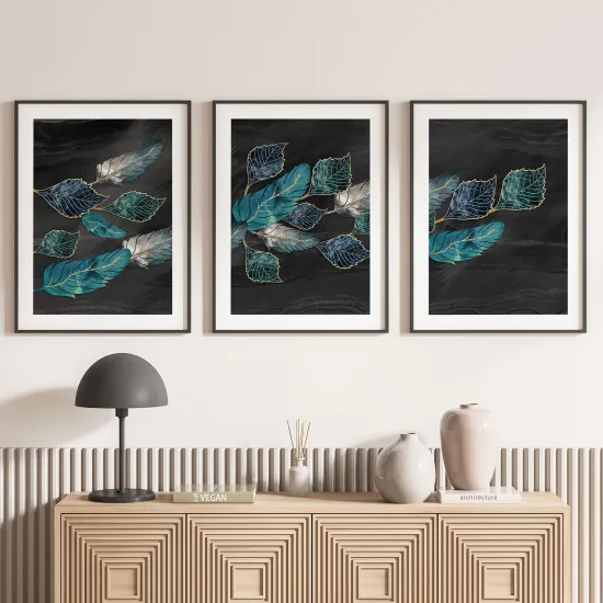 Set Of 3 Posters - Leaves