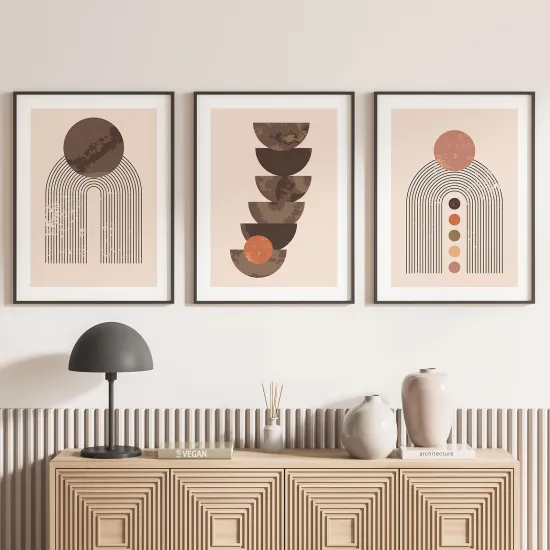 Set Of 3 Posters - Boho