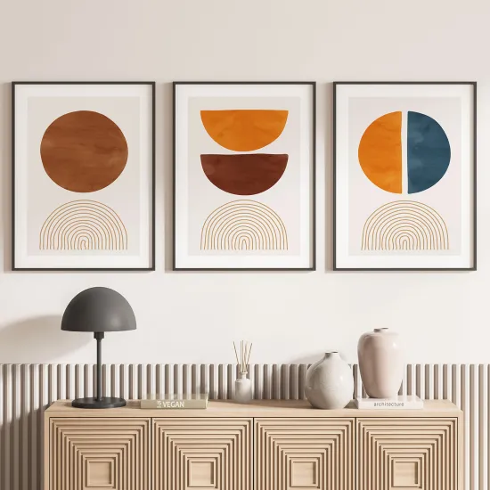 Set Of 3 Posters - Boho