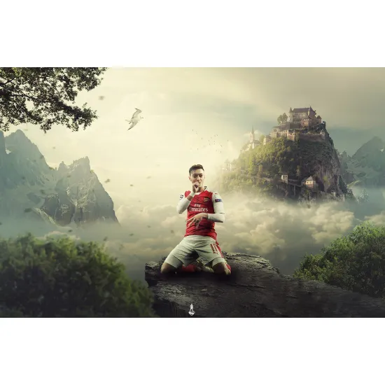 Panoramic Wallpaper - Wall Mural Football - Soccer Player