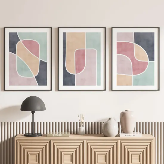 Set Of 3 Posters - Modern