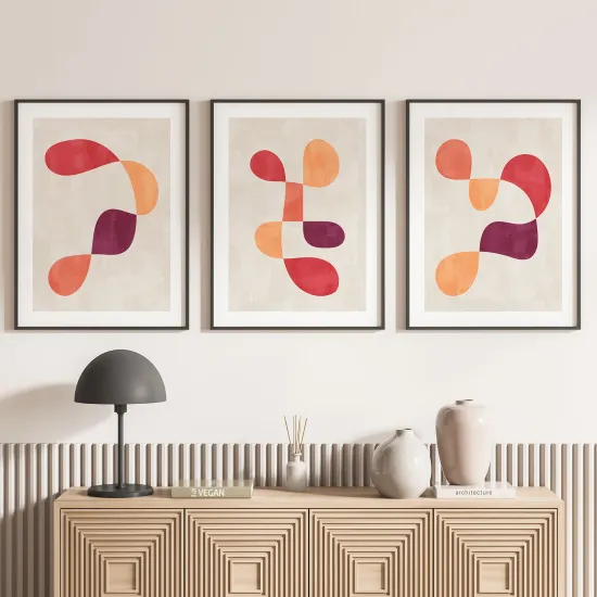 Set Of 3 Posters - Abstract