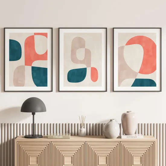 Set Of 3 Posters - Modern