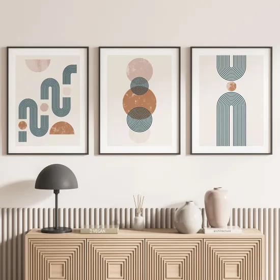 Set Of 3 Posters - Boho