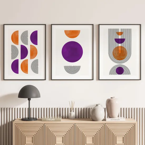 Set Of 3 Posters - Geometric shapes