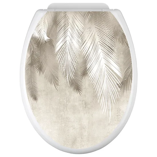 Toilet seat sticker - Leaves