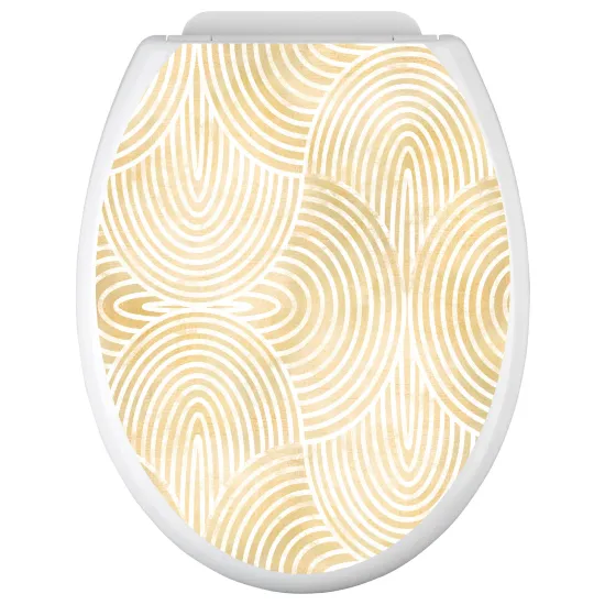 Toilet seat sticker - Oriental pattern